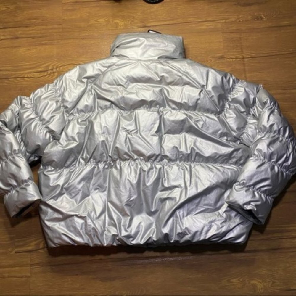 NWT New Nike Sportswear Women's Insulated Shine Jacket Women Size XL - Picture 3 of 13
